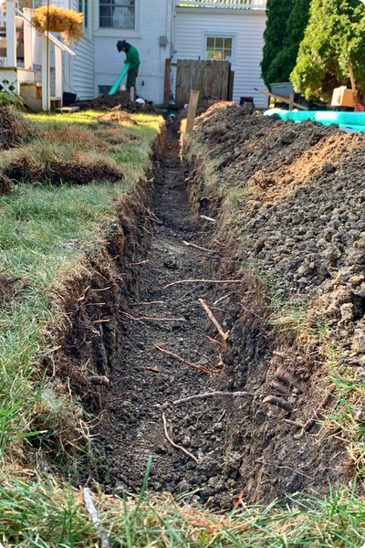 drainage trench