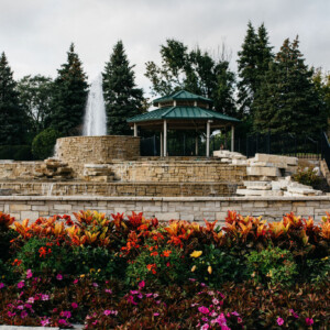 Village of Wheeling seasonal fall flowers