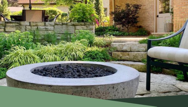 Natural Landscape with Stone Fireplace