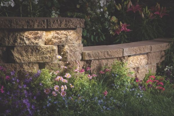 hardscaping for a garden bed