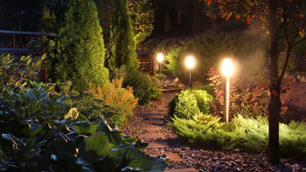 landscaped path