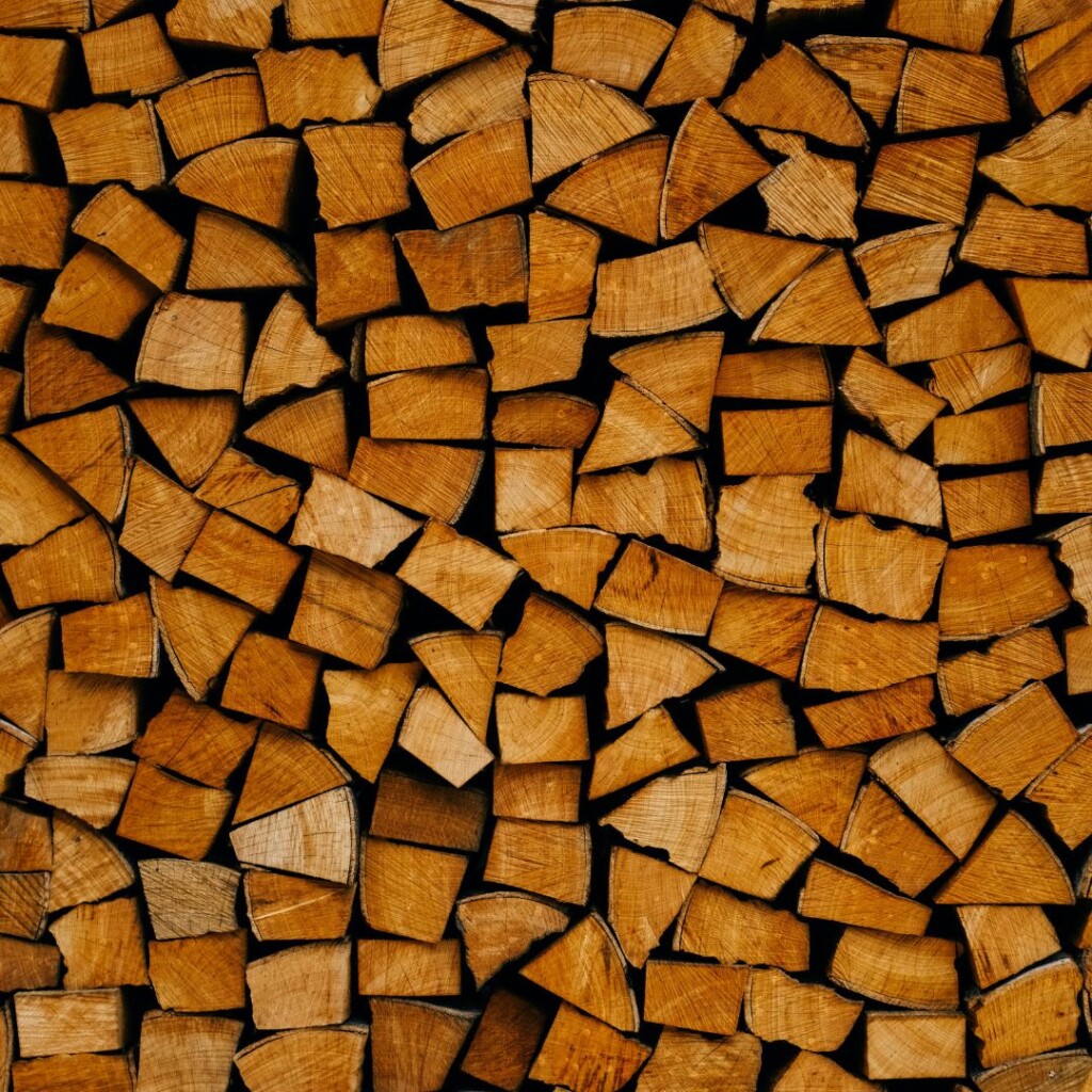 stacked firewood
