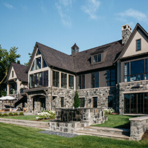 side view of the back of the house