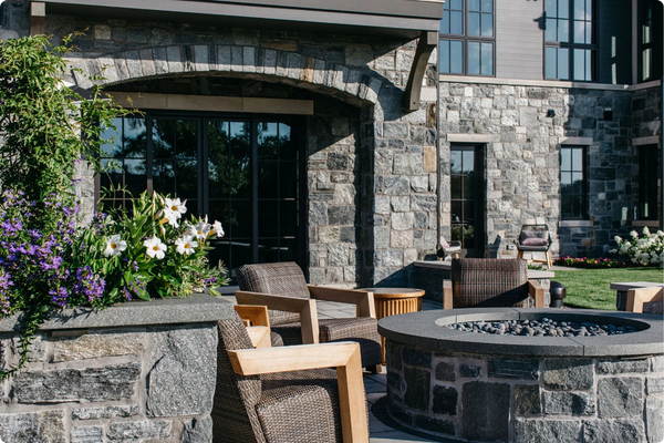 Image of a full built patio area